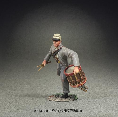 Young Confederate Drummer Advancing--single figure #1