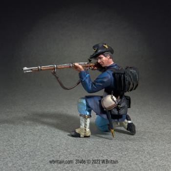 Image of Union Iron Brigade in Gaiters Kneeling Firing, No.2--single figure