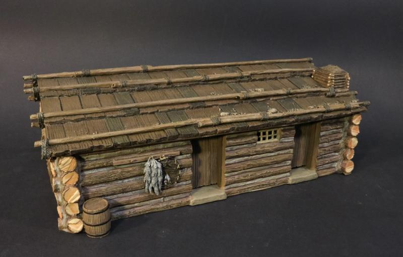 Storehouse, The Fur Trading Post, The Fur Trade--4 pieces (Model size:  12 in. x  4.75 in. x 4 in.) #1