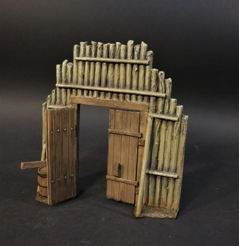 Gate, The Fur Trading Post, The Fur Trade--4 pieces (Model size:  5 .5 in. x 5 in. x 1.5 in.) #2