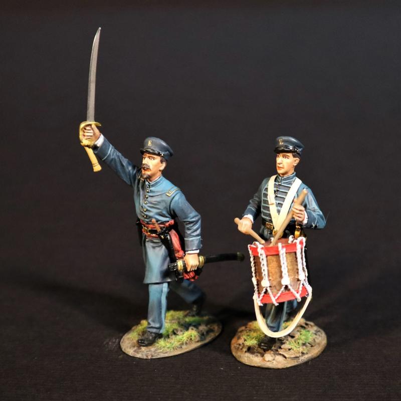 Infantry Officer and Drummer, 33rd Virginia Regiment, The Army of the Shenandoah First Brigade, The First Battle of Manassas, 1861, ACW, 1861-1865--two figures #1