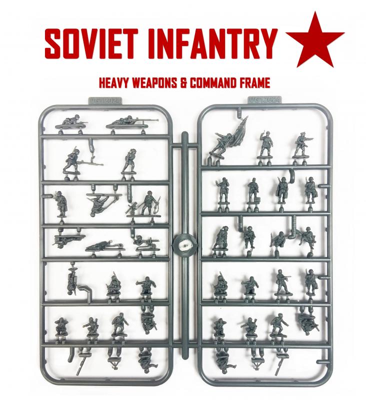 174 x Soviet WWII Infantry--1:144 scale (unpainted plastic kit) #5