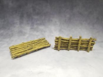 Image of Palm Log Defences (Long) (2 pack)--100mm long x 45mm high--AWAITING RESTOCK.