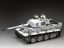 "PzKpfw. VI 'Tiger 1'" German Tank in Winter Paint Scheme - LIMITED EDITION! with Crew #1