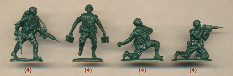 Modern German Paratroopers--39 figures in 12 poses--RETIRED--LAST THREE!! #2