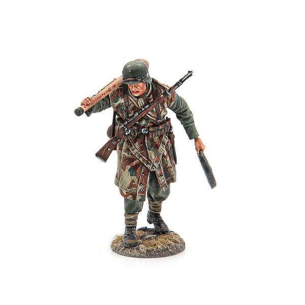 German Grenadier with Pz Faust and AT Mine--single figure #1