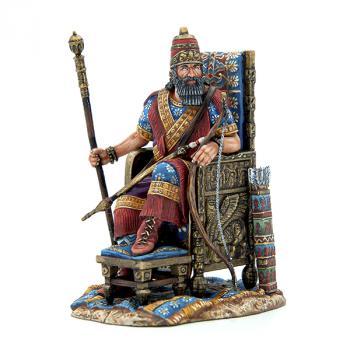 Assyrian King on Throne--single seated figure--AWAITING RESTOCK. Assyrian King on Throne--single seated figure--AWAITING RESTOCK. #47239
