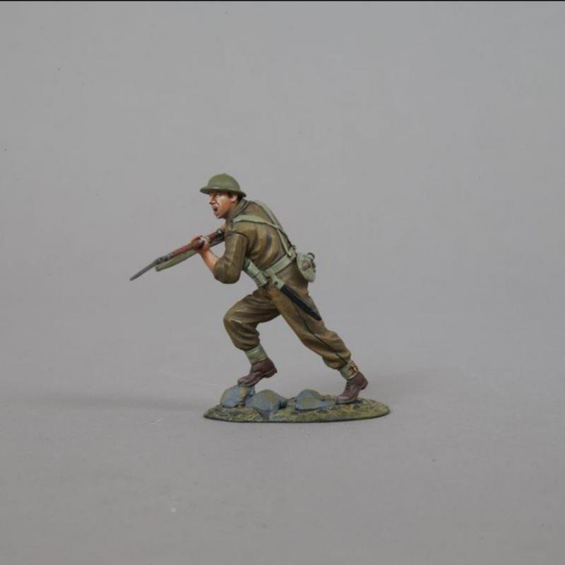 Charging Allied Infantryman in Khaki Uniform--single figure--RETIRED--LAST TWO!! #4