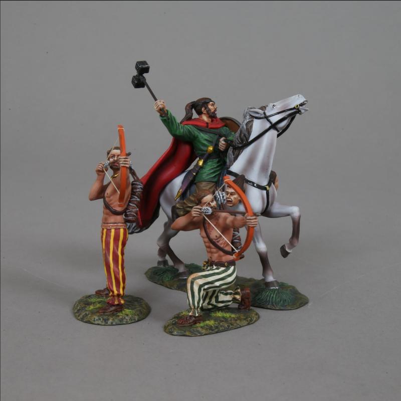 Rome's Enemies, Barbarian Reinforcements--single mounted figure and two archers on foot #2