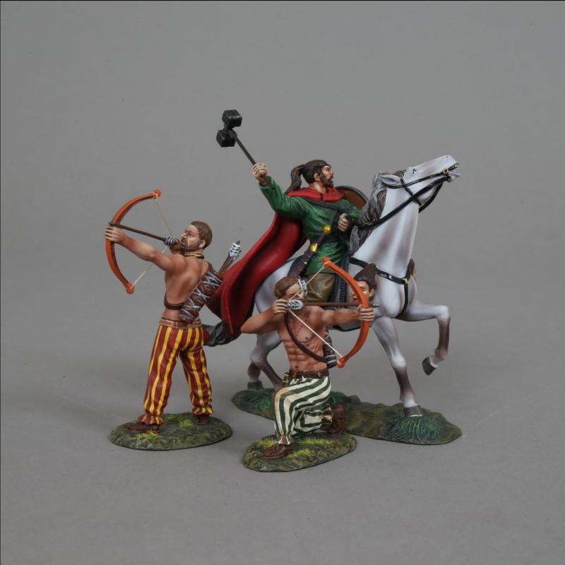 Rome's Enemies, Barbarian Reinforcements--single mounted figure and two archers on foot #3