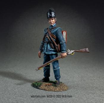 Image of Don Troiani’s Art of War: Mile’s Pennsylvania State Rifle Regiment, 1776--single infantryman figure