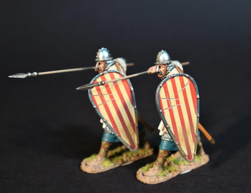 Two Spanish Spearmen Ready to Thrust, The Spanish, El Cid and the Reconquista--two figures #1