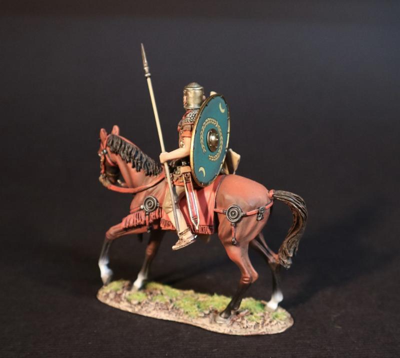Decurion with Green Shield, Roman Auxiliary Cavalry, Armies and Enemies of Ancient Rome--single mounted figure #2