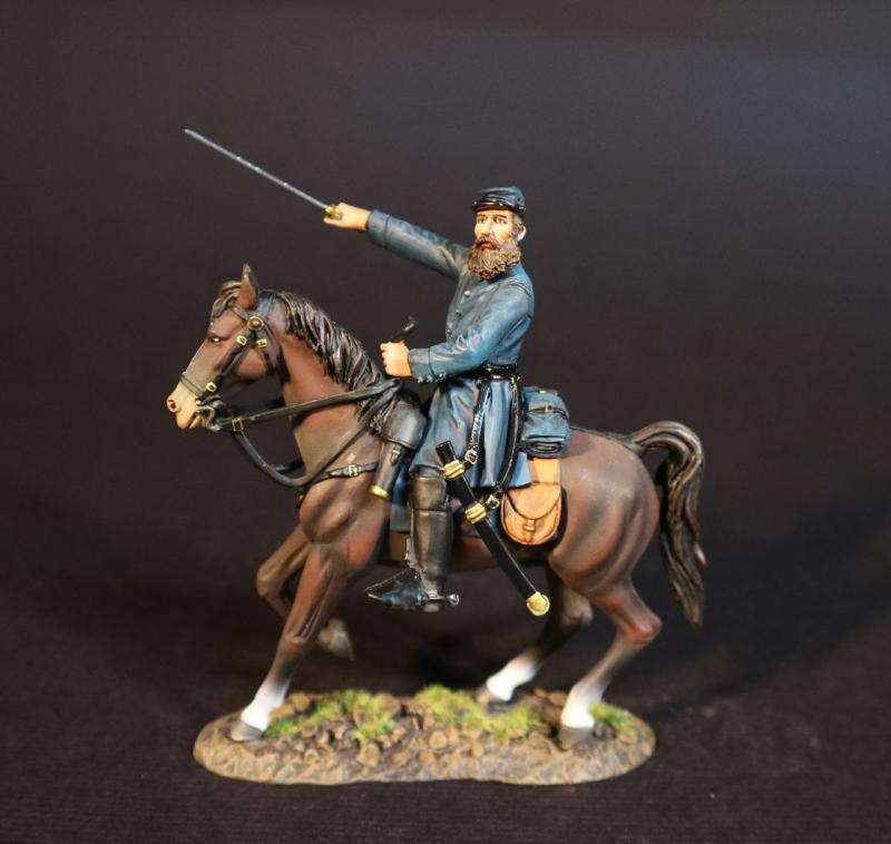 Colonel Arthur C. Cummings, 33rd Virginia Regiment, The Army of the Shenandoah First Brigade, The First Battle of Manassas, 1861, ACW, 1861-1865--single mounted figure #1