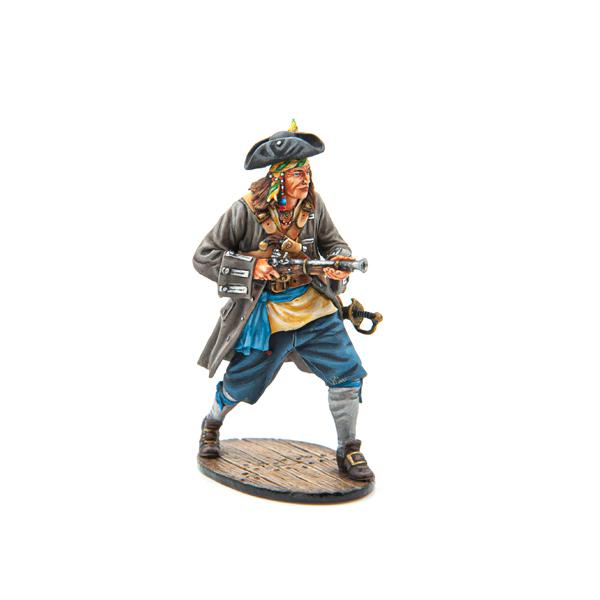 Pirate with Blunderbuss Pistol--single figure - PIR003 - Metal Toy Soldiers  - Products