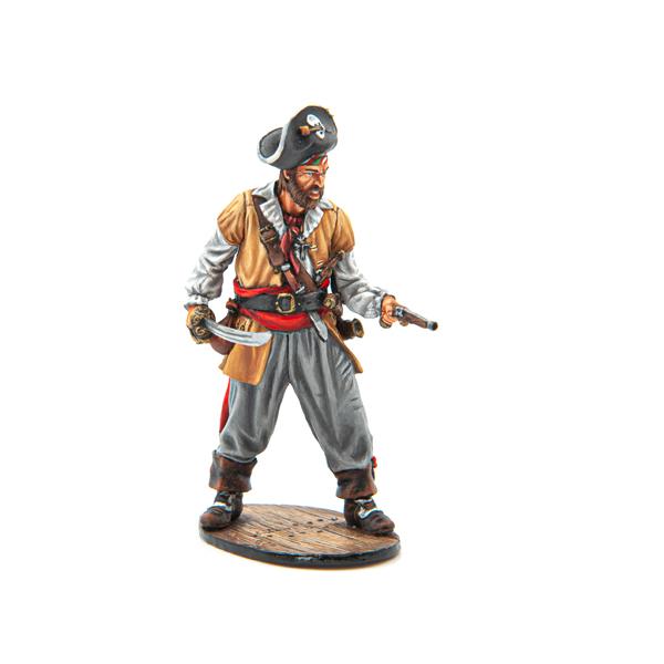 Pirate with Cutlass and Flintlock Pistol--single figure #1