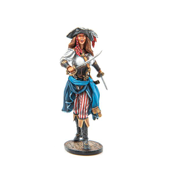 Female Pirate with Dual Cutlasses--single figure #1
