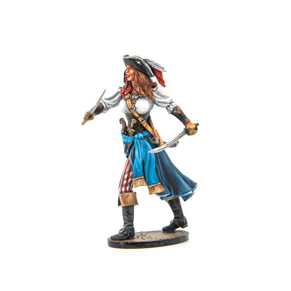 Female Pirate with Dual Cutlasses--single figure #2