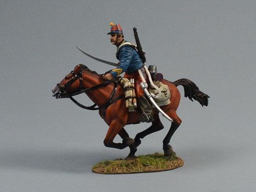 Chasseurs d'Afrique Trooper Moving Forward with Sword--single mounted figure #1