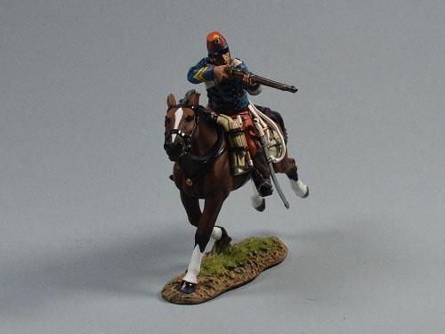 Chasseurs d'Afrique Trooper Advancing Firing--single mounted figure with carbine #2