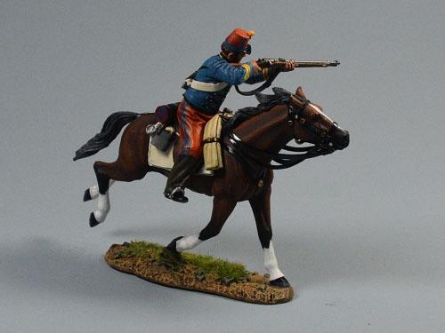 Chasseurs d'Afrique Trooper Advancing Firing--single mounted figure with carbine #3