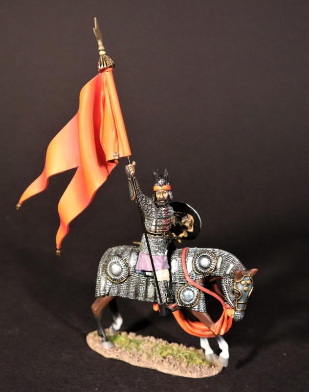 Bargir Standard Bearer, Maratha Cavalry, The Maratha Empire, Wellington in Indian, The Battle of Assaye, 1803--single mounted figure #1