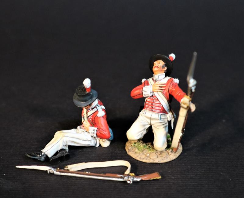 Two Line Infantry (kneeling wounded, seated wounded), The 74th (Highland) Regiment of Foot, Wellington in India, The Battle of Assaye, 1803--two figures #1