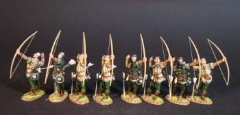 Image of Eight Lancastrian Archers, The Battle of Bosworth Field, 1485, The Wars of the Roses, 1455-1487--eight figures