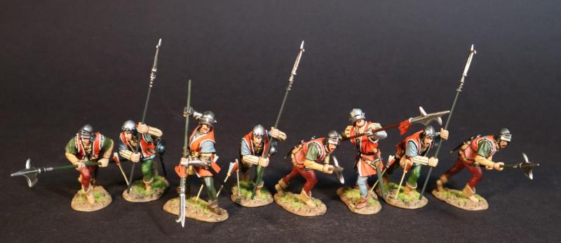 Eight Lancastrian Billmen, The Retinue of John De Vere, 13th Earl of Oxford, The Battle of Bosworth Field 1485, The Wars of the Roses, 1455-1487--eight figures #1