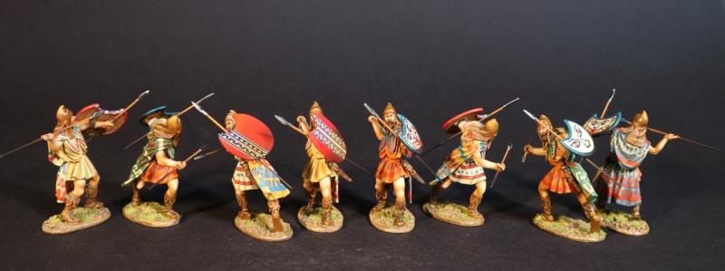 Eight Thracian Peltists, 4th Century BCE, Armies and Enemies of Ancient Greece and Macedonia--eight figures #1