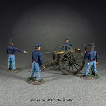 Image of "Ready to Fire!"--Union M1841 12 Pound Howitzer--seven piece set