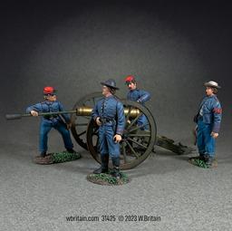 "Load!"--Confederate Artillery with 12 Pound Howitzer--seven piece set #1