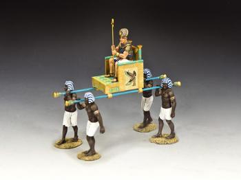 Image of The Pharaoh’s New Sedan Chair Set--five figures and sedan chair