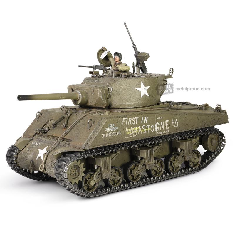 U.S. Medium Tank Sherman M4A3E2 (75) Jumbo "Cobra King", "First in Bastogne", George Smith Patton's 4th A Div. 3rd Army, Bastogne area, 26 December, 1944 #1