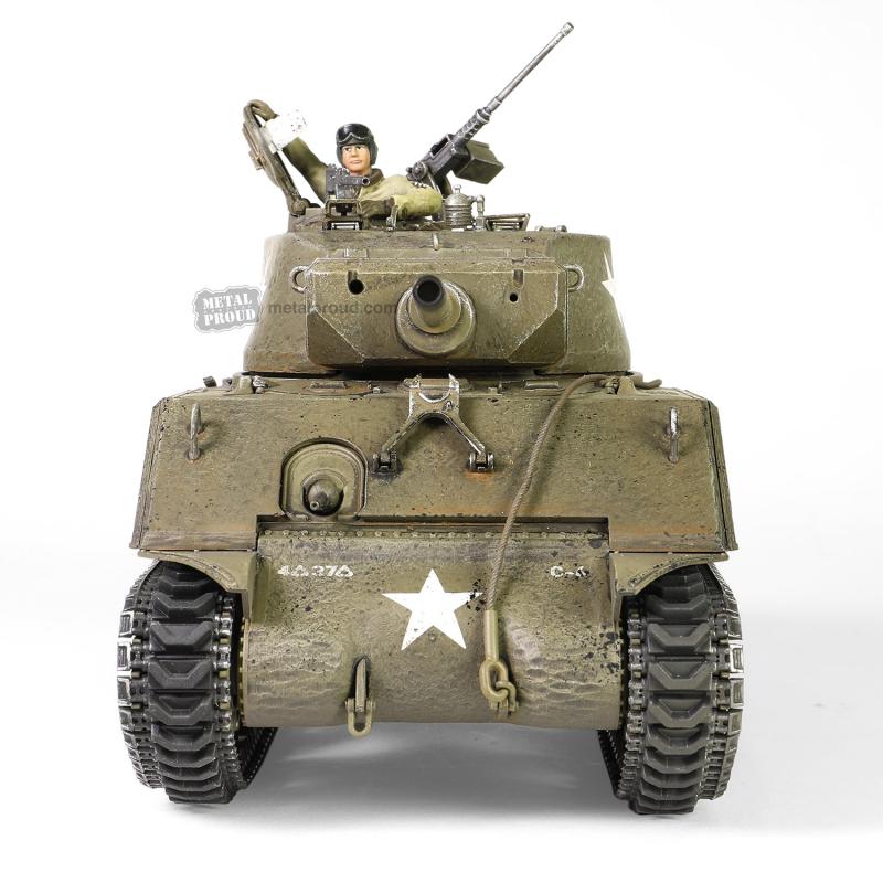 U.S. Medium Tank Sherman M4A3E2 (75) Jumbo "Cobra King", "First in Bastogne", George Smith Patton's 4th A Div. 3rd Army, Bastogne area, 26 December, 1944 #4