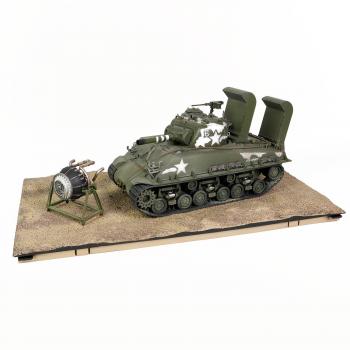 Image of U.S. Medium Tank Sherman M4 (105) HVSS with Deep Wading Gear, U.S. Army, 711th Tank Battalion, Okinawa, 1945--FIVE IN STOCK.