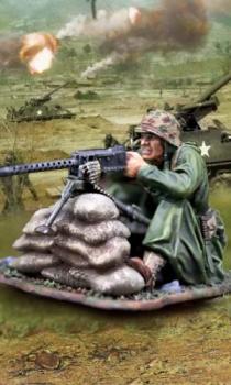 G.I. Korea MG with Sandbags--single figure G.I. Korea MG with Sandbags--single figure #47458