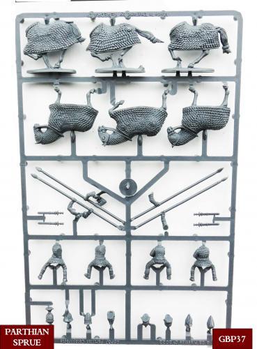 Gripping Beast Plastic Parthian Cataphracts--twelve mounted 28mm Hard Plastic Figures #2