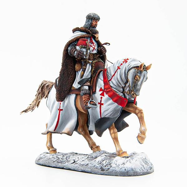Mounted Teutonic Knight, Livonian Order--single mounted figure #1