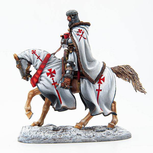 Mounted Teutonic Knight, Livonian Order--single mounted figure #2