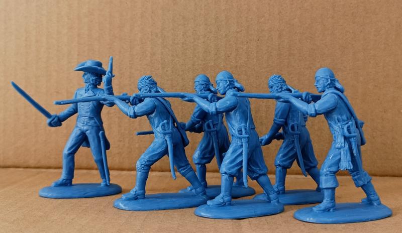 Pirates at New Orleans (War of 1812)--nine figures (one leader and eight armed pirates) #2