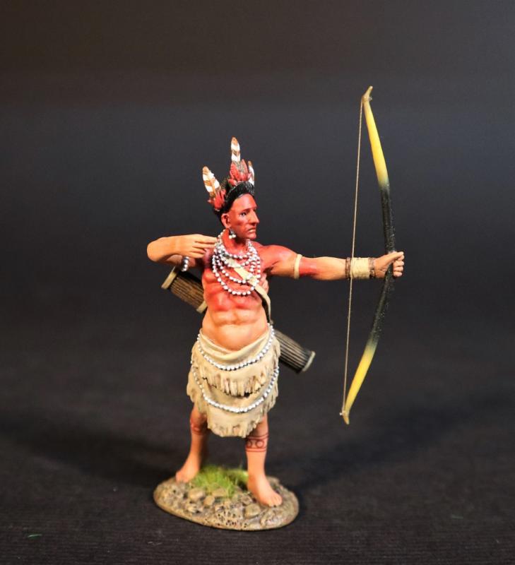 Powhatan Warrior Standing Firing Bow, The Powhatan, The Conquest of America--single figure #1