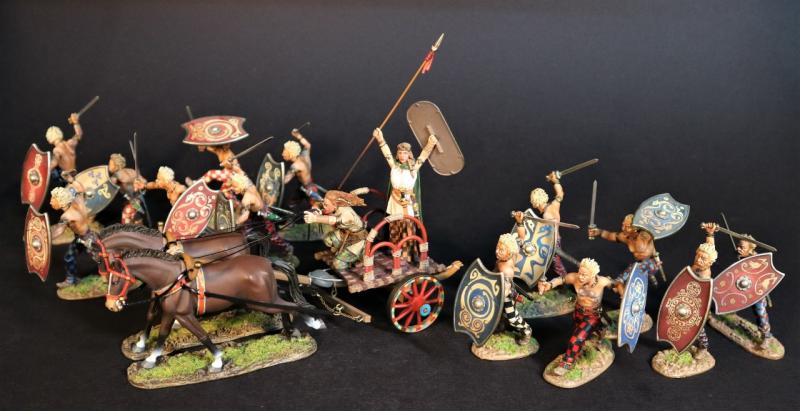 Boadicca, Warrior Queen of the Iceni, The Iceni, Armies and Enemies of Ancient Rome--two figures on chariot, two horses #3