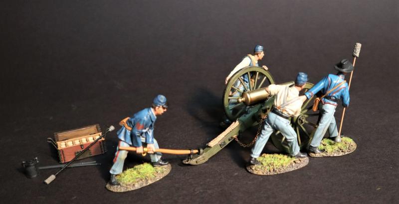 Four Crew Moving Gun, 5th U.S. Artillery, The Union Army, The First Battle of Bull Run, 1861, ACW, 1861-1865--four figures #3