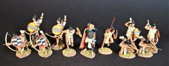 Image of Aztec Archers and Warriors, The Aztec Empire, The Conquest of America--eleven figures
