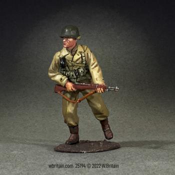 Image of U.S. Armored Infantryman Advancing, 1943-45--single figure