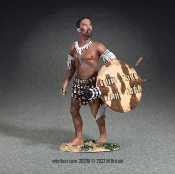 Image of Zulu Waiting to Advance--single standing figure