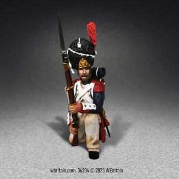 Image of French Imperial Guard Kneeling Defending, No.2--single figure