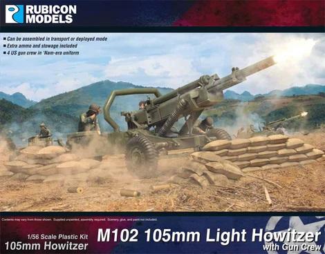 1/56 scale M102 105mm Light Howitzer with Gun Crew (Vietnam-era) #1