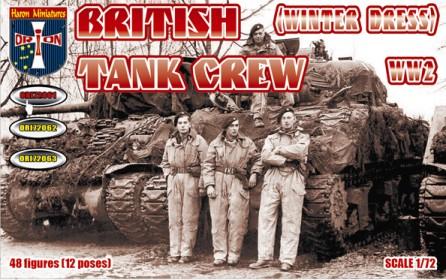 1/72 WWII British Tank Crew Winter Dress--48 figures in 12 poses #1